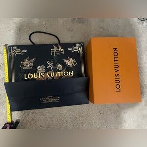 Louis Vuitton Black and Orange Designer Box Set